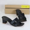 DÉP GUỐC NỮ GIAVY - GÓT CAO 6P QUAI NGANG CHỮ H
