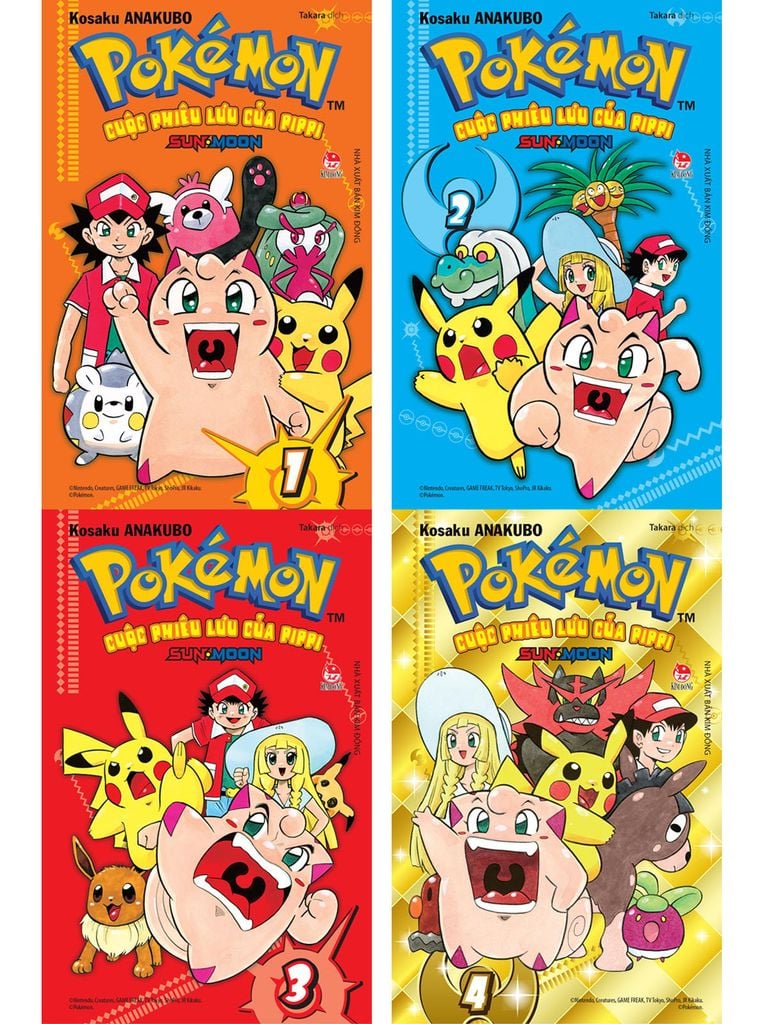 Pokémon - Cuộc Phiêu Lưu Của Pippi Sun - Moon – Combo Tập 1 - 4