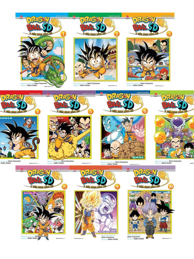 Dragon Ball SD - 7 Viên Ngọc Rồng Nhí - Combo Tập 1 - 10 (Trọn Bộ)