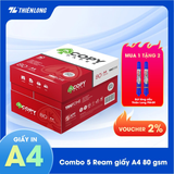  Combo 5 Ream giấy A4 80 gsm IK Copy 