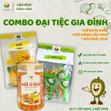  Combo đại tiệc gia đình 123 FARM - tắc xí muội, xoài sấy dẻo, mãng cầu sấy dẻo - Hũ 500g + 2gói 270g 