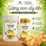  Gừng Non Sấy Dẻo Mềm – Cay Nhẹ, Chuẩn Vị Gừng Tươi – 123 FARM – Gói 85g / Hũ 125g 