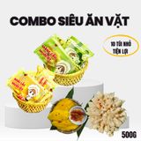  Combo siêu ăn vặt trái cây sấy dẻo 123 FARM – nhiều vị tự nhiên, không ngán – Gói 500g kèm quà tặng 