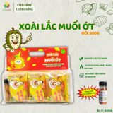  Xoài Lắc Muối Ớt Sấy Dẻo – Ăn Vặt Healthy – Không Xơ – 123 FARM – Túi 500g 