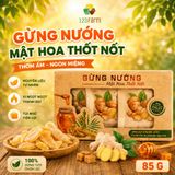  Gừng nướng mật hoa thốt nốt 123 FARM 85g - thơm ấm, ngon miệng, tốt cho sức khỏe 