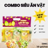  Combo siêu ăn vặt trái cây sấy dẻo 123 FARM – nhiều vị tự nhiên, không ngán – Gói 500g kèm quà tặng 