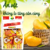  Xoài Lắc Muối Ớt Sấy Dẻo – Ăn Vặt Healthy – Không Xơ – 123 FARM – Túi 270g/ 500g 