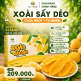  Xoài sấy dẻo 123 FARM - vị chua ngọt tự nhiên, không xơ - Hộp 500g 