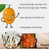  [Combo 6 gói] Tắc chưng đường phèn sấy dẻo 123 FARM – tốt cho cổ họng – Hộp 510g 