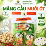  Mãng Cầu Muối Ớt Sấy Dẻo 123 FARM 270g/500g - Ăn Vặt Chua Cay Ngọt, Mềm Dẻo, Gói Lẻ Tiện Lợi 