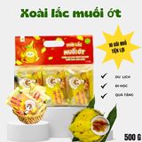  Xoài Lắc Muối Ớt Sấy Dẻo – Ăn Vặt Healthy – Không Xơ – 123 FARM – Túi 500g 