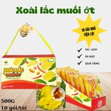  Xoài sấy dẻo muối ớt 123 FARM - chua ngọt tự nhiên, cay cay, mềm dẻo - Hộp 500g 