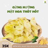  Gừng nướng mật hoa thốt nốt 123 FARM 85g - thơm ấm, ngon miệng, tốt cho sức khỏe 