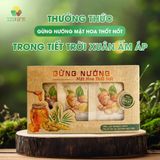  Gừng nướng mật hoa thốt nốt 123 FARM 85g - thơm ấm, ngon miệng, tốt cho sức khỏe 