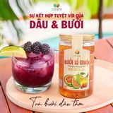  [Mua 4 Tặng 1] Bưởi Xí Muội Cô Đặc 123 FARM – Pha Nước, Làm Thạch, Trà Trái Cây – Hũ 500g 
