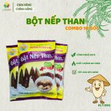  Bột nếp than dinh dưỡng cao Hưng Phát Lợi – làm bánh ít, chè trôi nước – Combo 10 gói/ Bao 10kg 