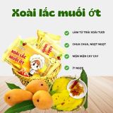  Combo Hít Hà 123FARM - xoài lắc muối ớt & mãng cầu muối ớt - 2 gói 270g 