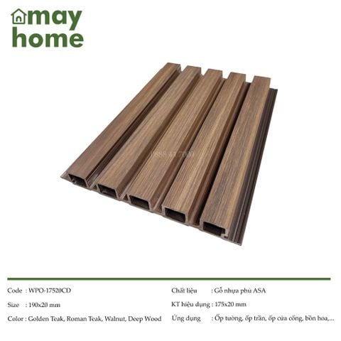 Tấm ốp gỗ nhựa ASA Ecowood WPO-17520CD