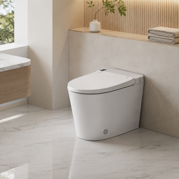 Bồn Cầu Bán Thông Minh HUGE H-BS25-H1 Không Cần Nguồn Điện