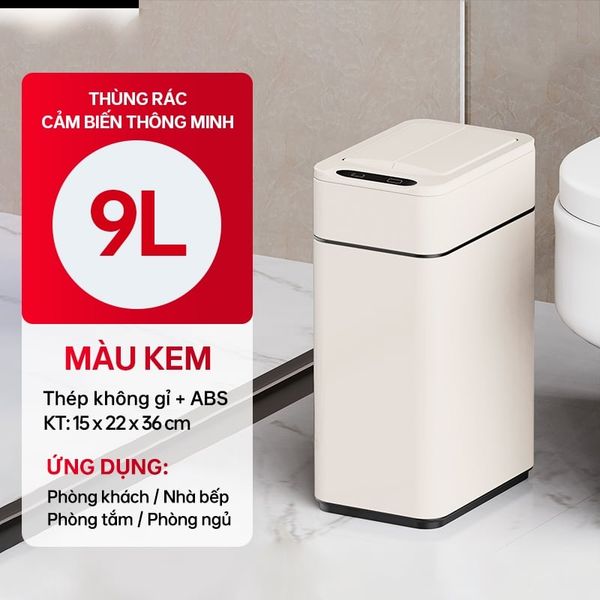 Thùng rác thông minh CCKO CK8807 – CK8808 cảm ứng tự động