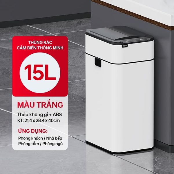 Thùng rác thông minh CCKO CK8807 – CK8808 cảm ứng tự động