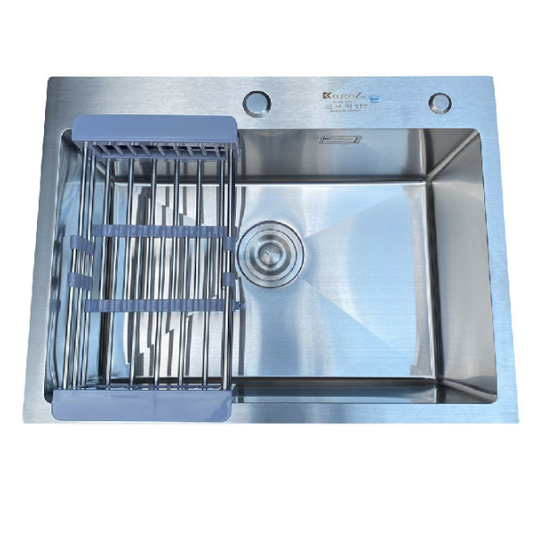 Chậu rửa bát 1 hố inox 304 KB-6045 – Lắp âm bàn, chống gỉ bền bỉ