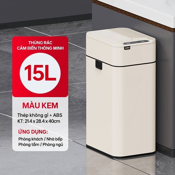 Thùng rác thông minh CCKO CK8807 – CK8808 cảm ứng tự động