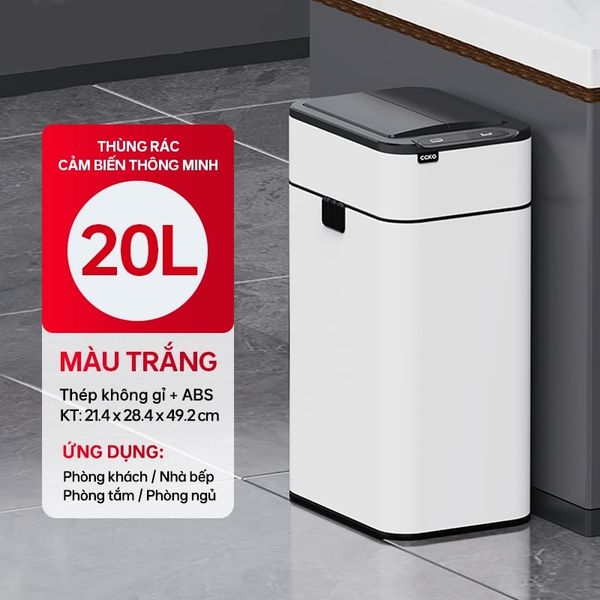 Thùng rác thông minh CCKO CK8807 – CK8808 cảm ứng tự động