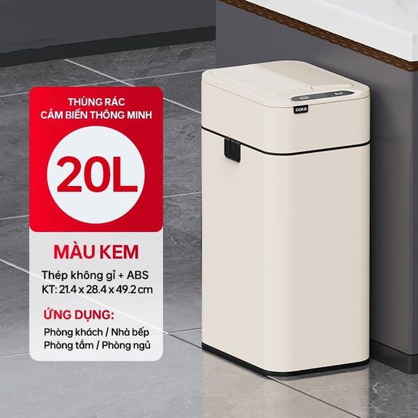 Thùng rác thông minh CCKO CK8807 – CK8808 cảm ứng tự động