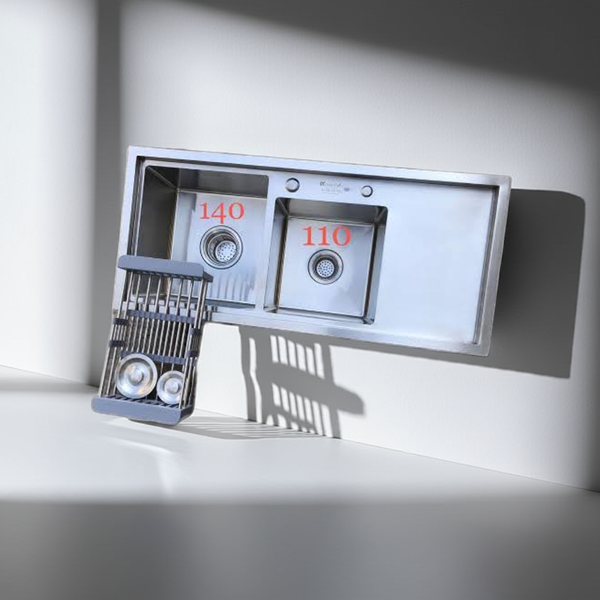 Chậu rửa bát bậc thang có bàn 100x45x24