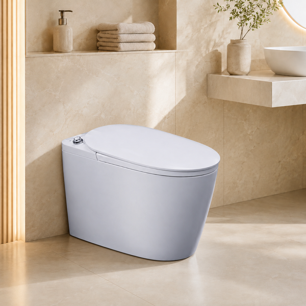 Bồn Cầu 1 Khối KB R591- PEW Không Điện Không Pin