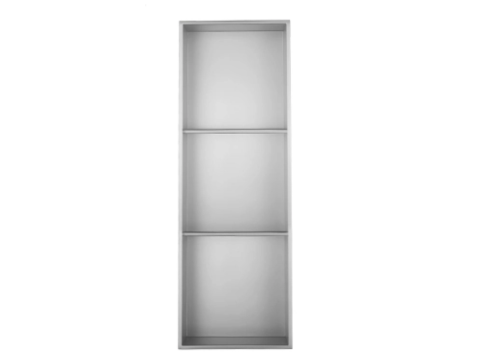Hộc Âm Tường Phòng Tắm 3 Ngăn EcoBath EC9004B Inox 304 Chải 920x280mm