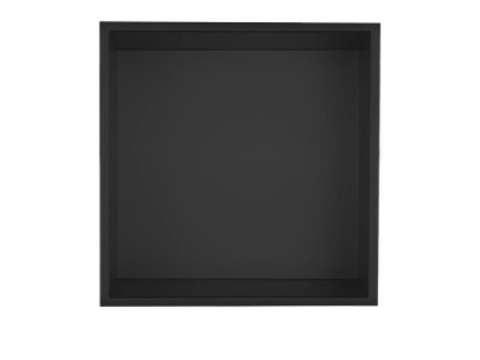 Hộc Âm Tường Vuông EcoBath EC9001PB Đen Inox 304