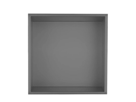 Hộc Âm Tường Vuông EcoBath EC9001BU Ghi Xám Inox 304