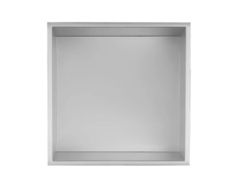 Hộc Âm Tường Vuông EcoBath EC9001B Inox Chải Inox 304