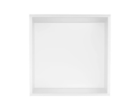Hộc Âm Tường Vuông EcoBath EC9001MW Màu Trắng inox 304