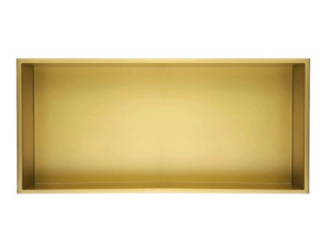 Hộc Âm Tường Ngang EcoBath EC9002BG Vàng Chải Inox 304