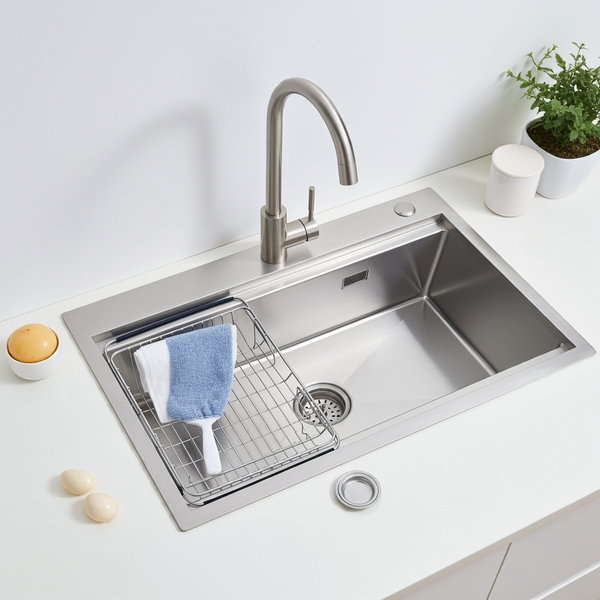 Chậu rửa bát 1 hố giật cấp 75x46 KB7546