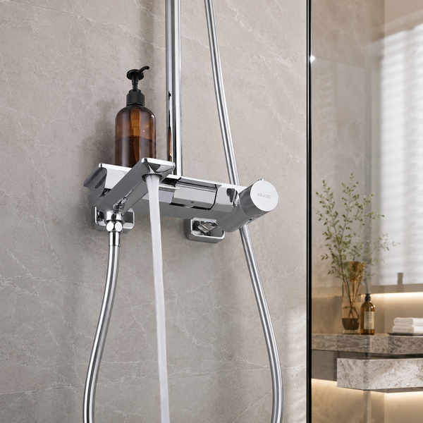 Sen Cây tắm đứng Krasic K06724 chất liệu đồng đồng châu âu