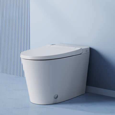 Bồn Cầu Bán Thông Minh HUGE H-BS25-H1 Không Cần Nguồn Điện