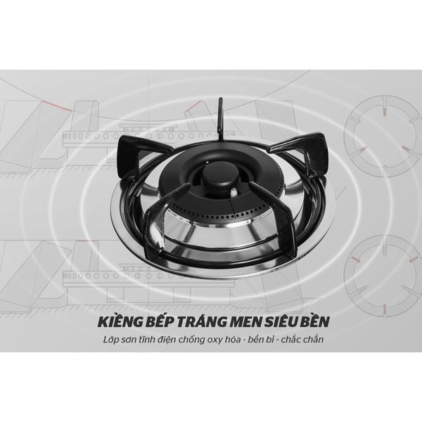 Bếp gas âm 2 vùng nấu Sunhouse Mama MMB6632 - Hàng chính hãng