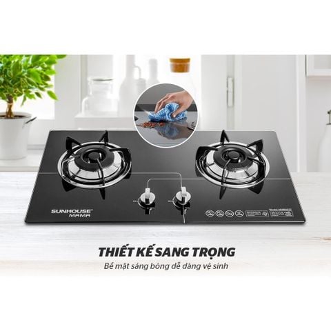 Bếp gas âm 2 vùng nấu Sunhouse Mama MMB6632 - Hàng chính hãng