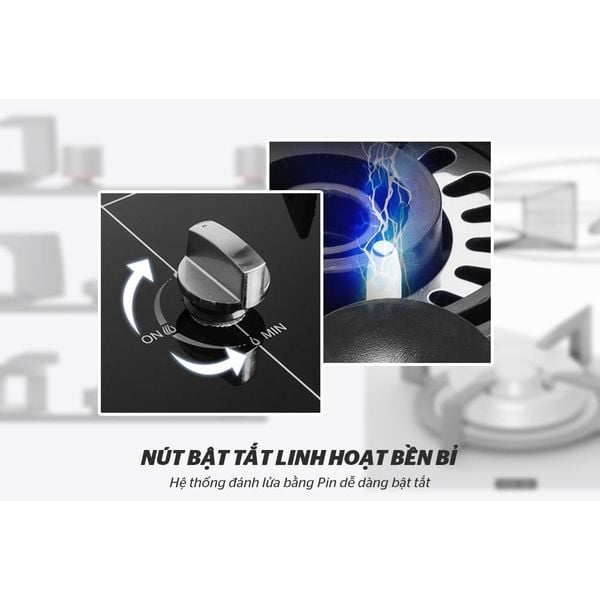 Bếp gas âm 2 vùng nấu Sunhouse Mama MMB6632 - Hàng chính hãng