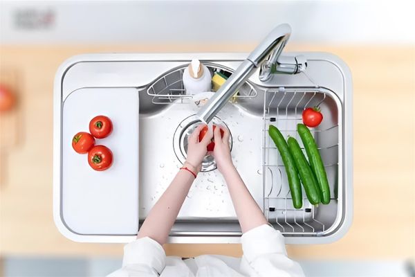 Chậu rửa bát Nobinox Rosa NN995D 1 hố inox – Tặng vòi 3 đường nước NX57, chống gỉ bền bỉ