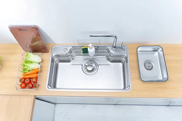 Chậu rửa bát 1 hố Nobinox Liken NL792D inox – Tặng vòi Winto NX501, chống gỉ bền bỉ