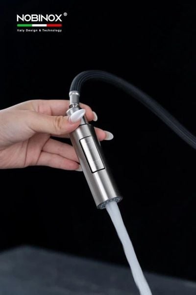 Chậu rửa bát 1 hố Nobinox Liken NL792D inox – Tặng vòi Winto NX501, chống gỉ bền bỉ