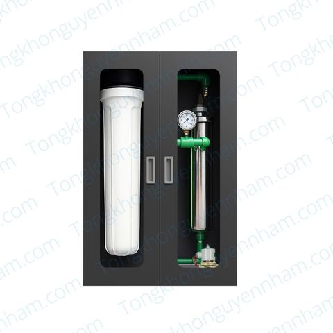 Lọc tổng chung cư UF 3000L – Hệ 1 cốc béo, Tủ sơn tĩnh điện