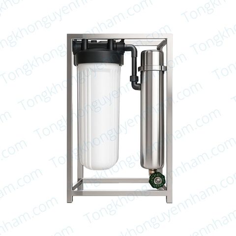 Lọc tổng chung cư UF 3000L – Hệ 1 cốc béo, Khung đứng