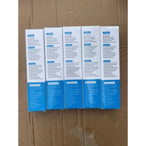 Bút Thử Nước Sạch TDS Kiểm Tra Độ Tinh Khiết Của Nước Nhanh, Độ Chính Xác Cao, Hiển Thị Rõ Nét
