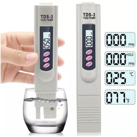 Bút Thử Nước Sạch TDS Kiểm Tra Độ Tinh Khiết Của Nước Nhanh, Độ Chính Xác Cao, Hiển Thị Rõ Nét
